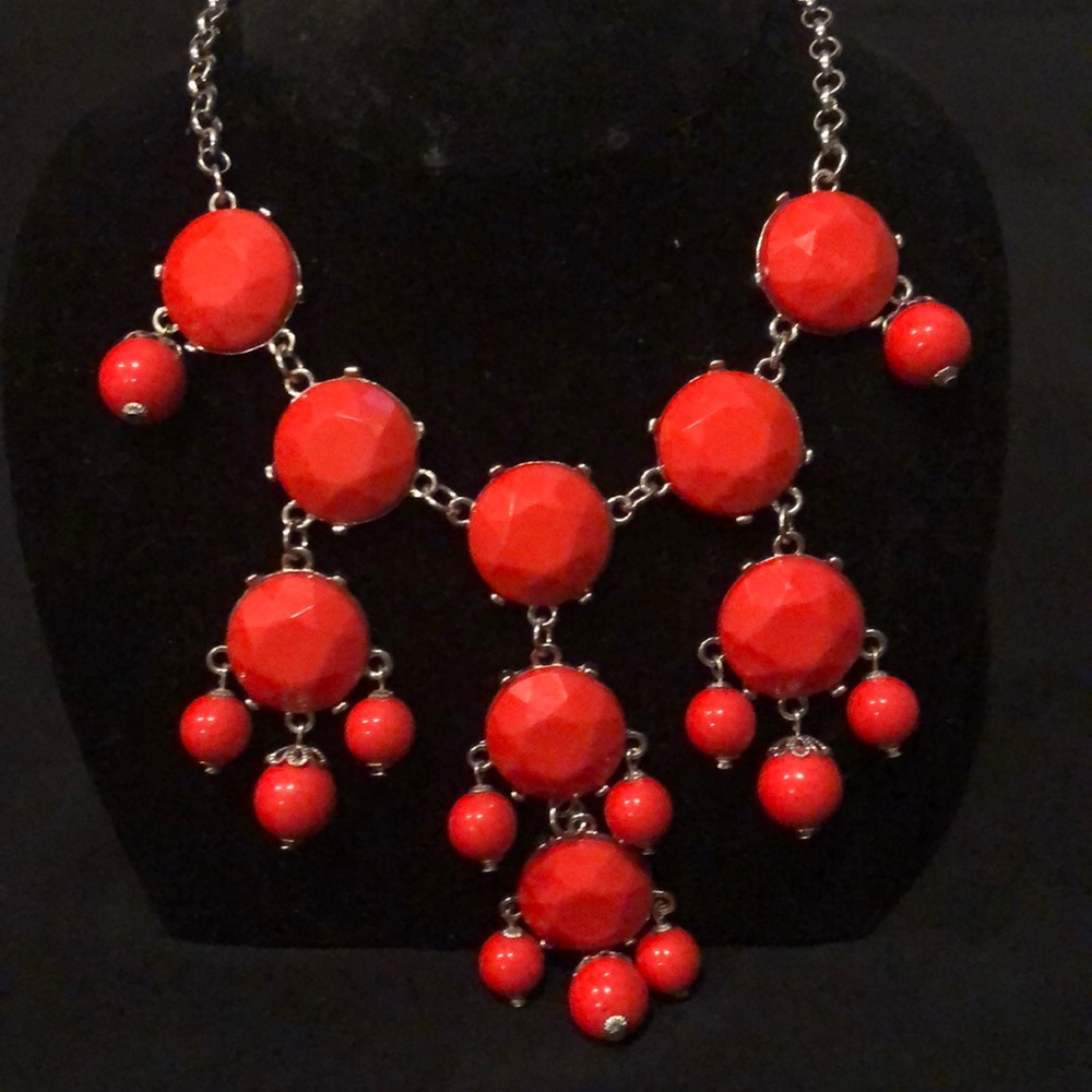 Red bubble necklace
